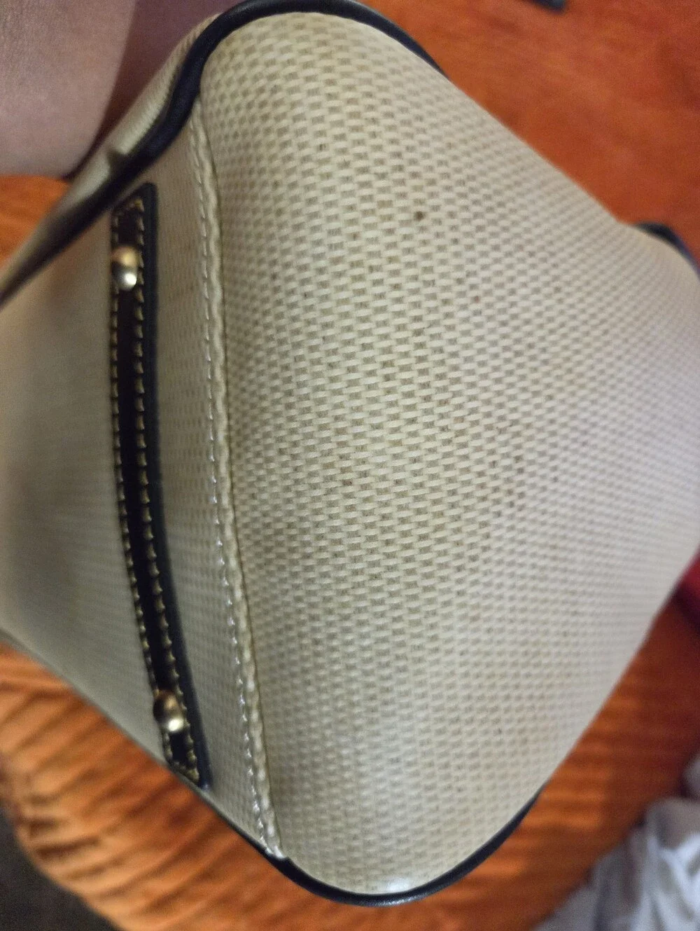 Dooney & Bourke NAVY COATED COTTON & Leather Satchel/Crossbody
